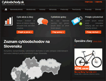 Tablet Screenshot of cykloobchody.sk